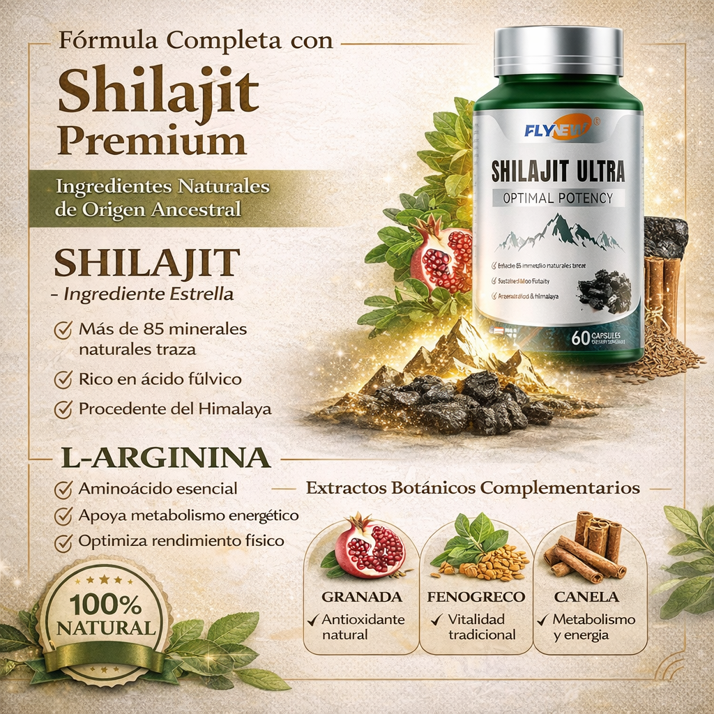 Shilajit Ultra: Energía natural y vitalidad diaria