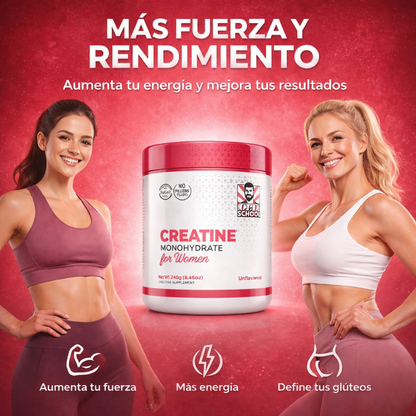 Creatine Monohydrate: Músculos más llenos, fuerza que se siente