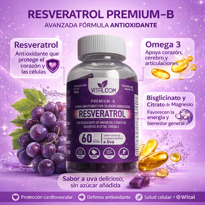 Gomas Resveratrol: Salud premium en gomitas