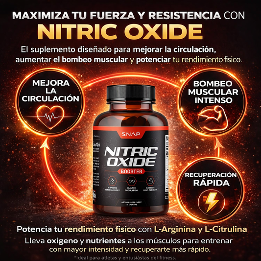 Nitric Oxide: Mejora fuerza y rendimiento muscular